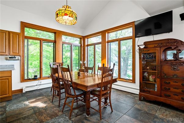 Dining room, Interior, Pendant Lights