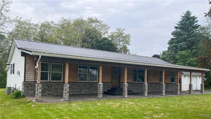 Attached, Exterior, Facade, Solar Panels, Ranch