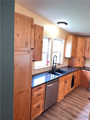 Interior, Kitchen, Wood Texture Flooring