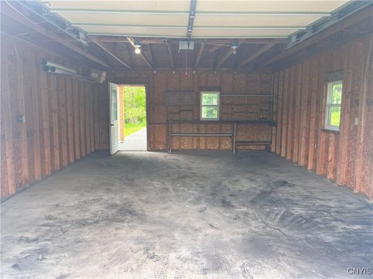 Garage, Interior, Wooden Walls