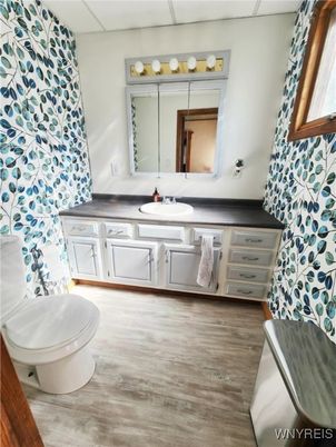 Bathroom, Interior, Wood Texture Flooring