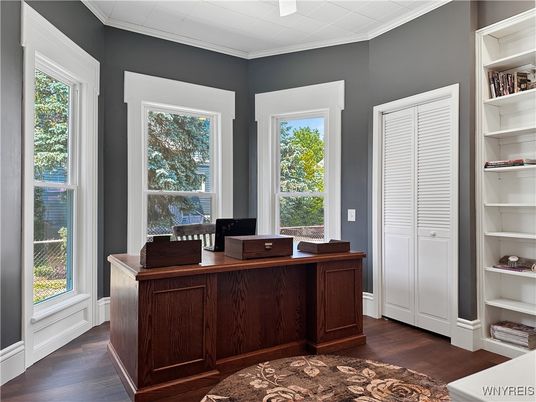 Home Office, Interior, Wood Texture Flooring
