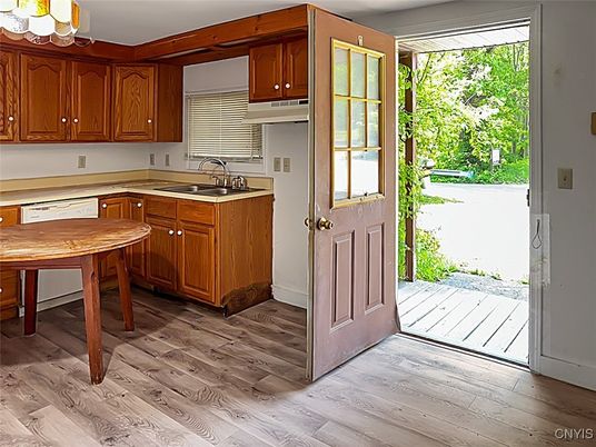 Interior, Kitchen, Wood Texture Flooring