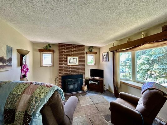 Fireplace, Interior, Stone Walls