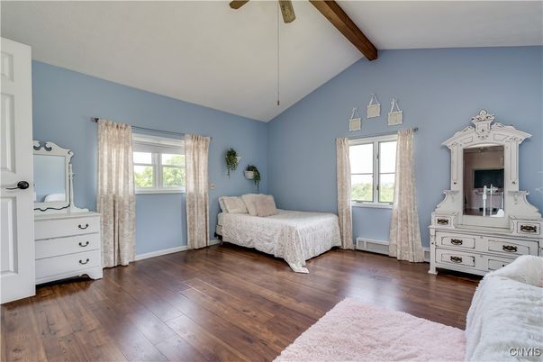 Bedroom, Interior, Wooden Beams, Wood Texture Flooring