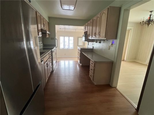 Interior, Kitchen, Wood Texture Flooring