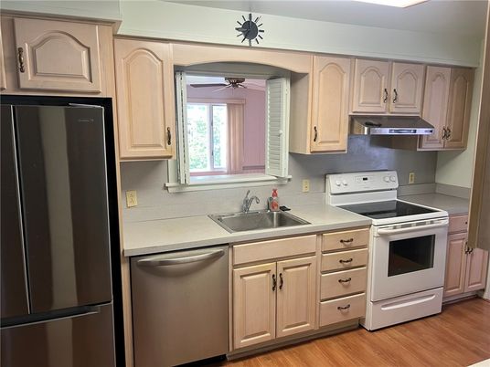 Interior, Kitchen, Wood Texture Flooring