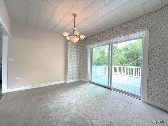 Chandelier, Empty room, Interior