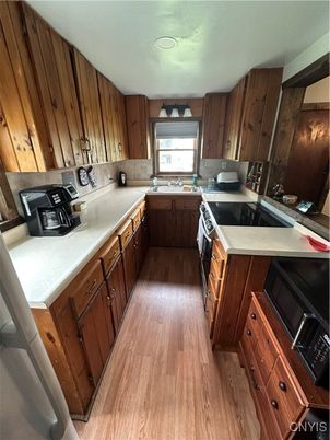 Interior, Kitchen, Wood Texture Flooring