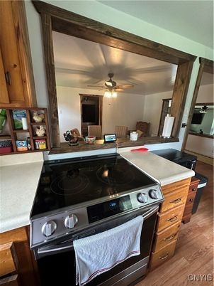 Interior, Kitchen, Wood Texture Flooring