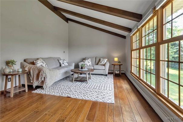 Interior, Living room, Wooden Beams, Wood Texture Flooring