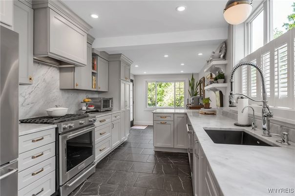 Interior, Kitchen, Recessed Lighting, Stainless Steel Appliances