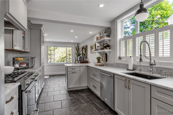 Interior, Kitchen, Recessed Lighting, Stainless Steel Appliances