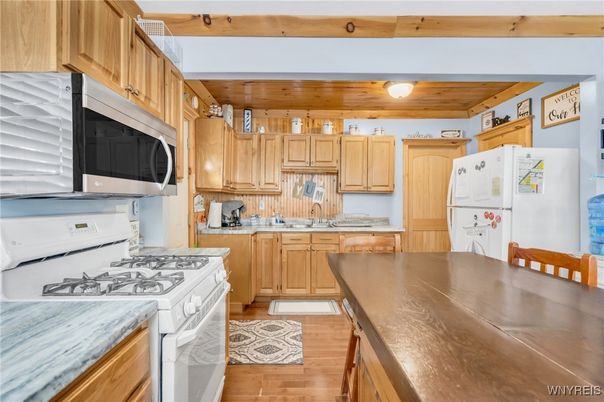 Interior, Kitchen, Wood Texture Flooring