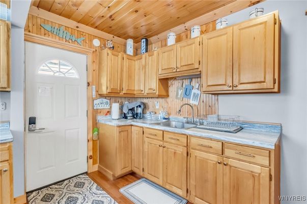 Interior, Kitchen, Wooden Ceilings, Wood Texture Flooring