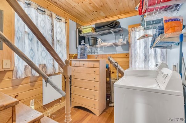 Interior, Washer, Wooden Ceilings, Wood Texture Flooring