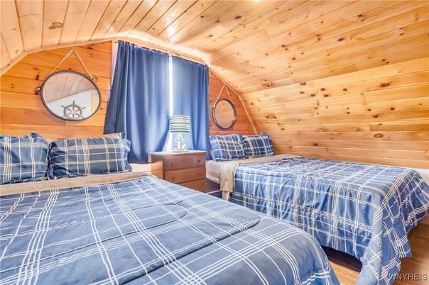 Bedroom, Interior, Wooden Ceilings, Wood Texture Flooring, Wooden Walls