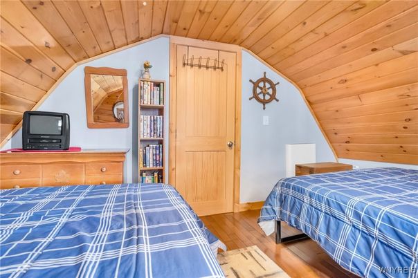 Bedroom, Interior, Wooden Ceilings, Wood Texture Flooring