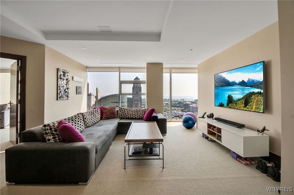 Interior, Living room, Recessed Lighting