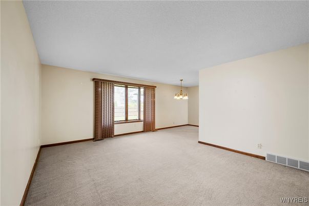 Chandelier, Empty room, Interior