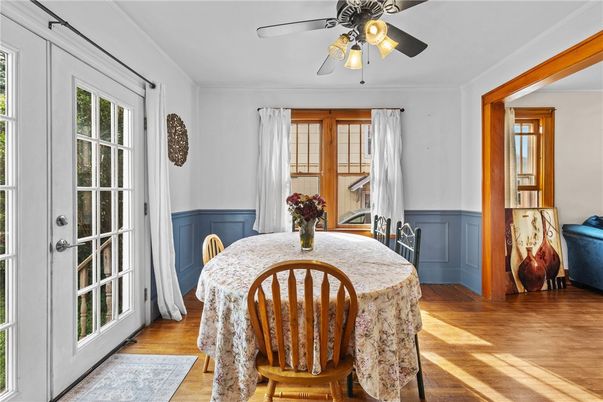 Dining room, Interior, Wood Texture Flooring