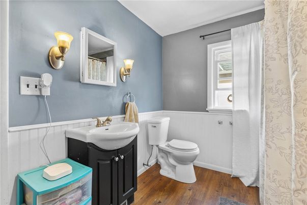 Bathroom, Interior, Wood Texture Flooring