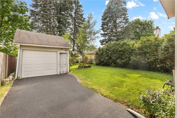 Backyard, Detached Garage, Exterior