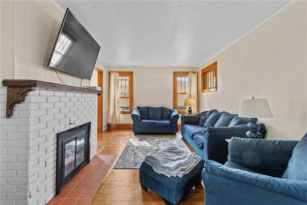 Fireplace, Interior, Living room, Stone Walls