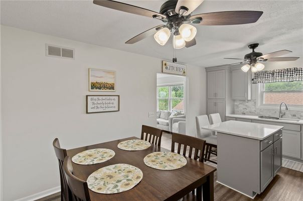 Dining room, Interior, Wood Texture Flooring