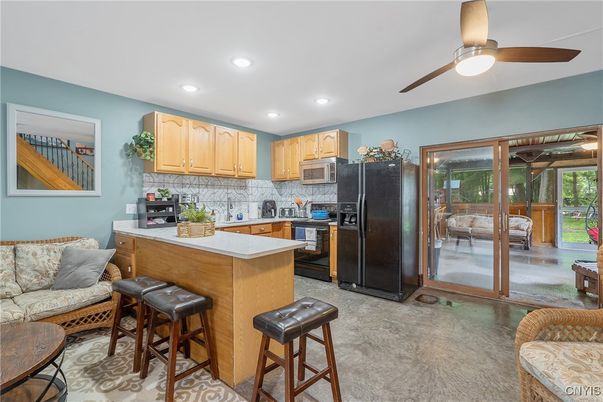 Interior, Kitchen, Living room, Recessed Lighting