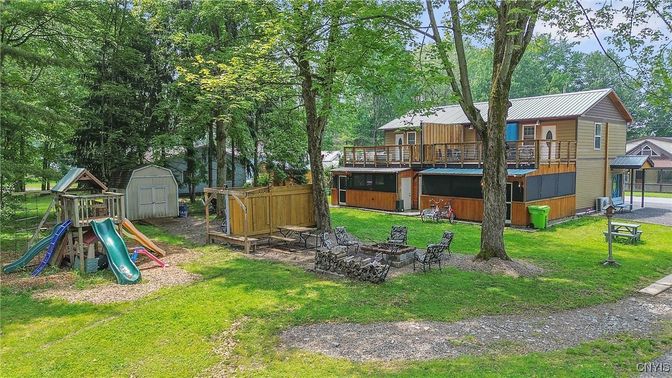 Backyard, Exterior, Hot Tub, Playground