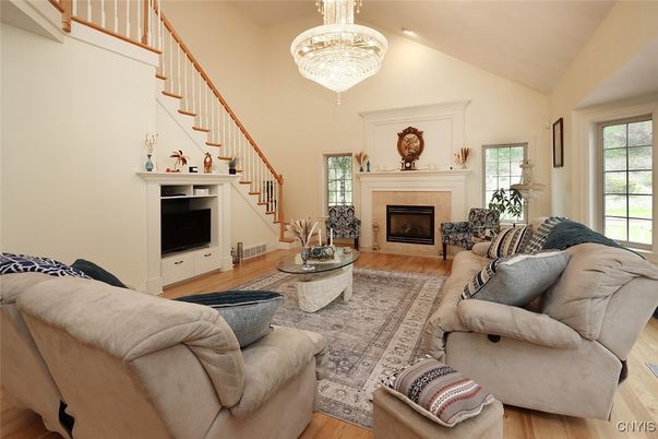 Chandelier, Fireplace, Interior, Living room, Wood Texture Flooring