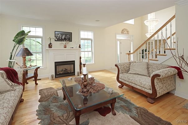 Chandelier, Fireplace, Interior, Living room, Wood Texture Flooring