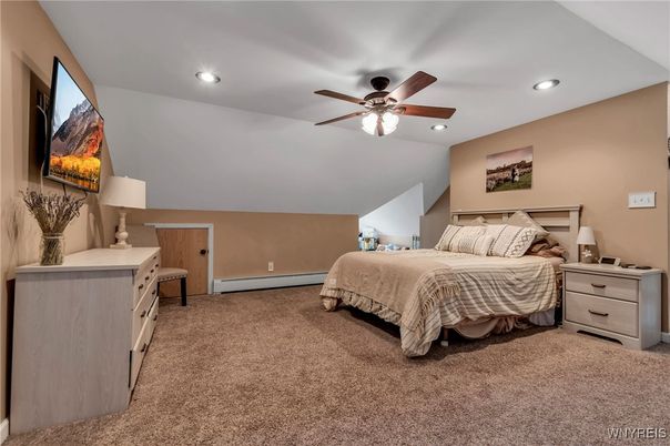 Bedroom, Interior, Recessed Lighting