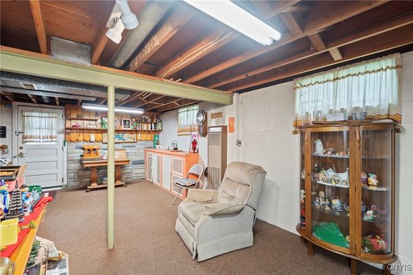 Interior, Stone Walls, Wooden Beams