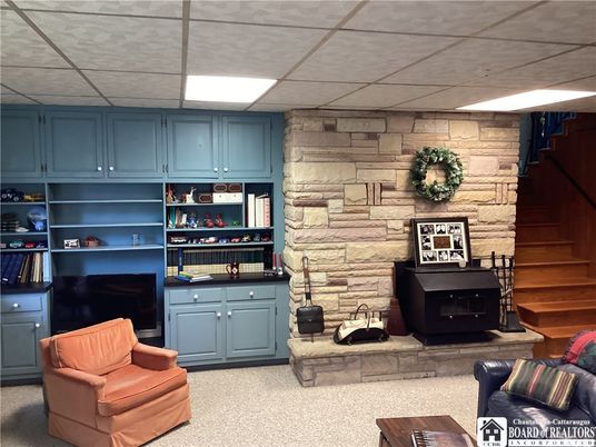 Fireplace, Interior, Stone Walls