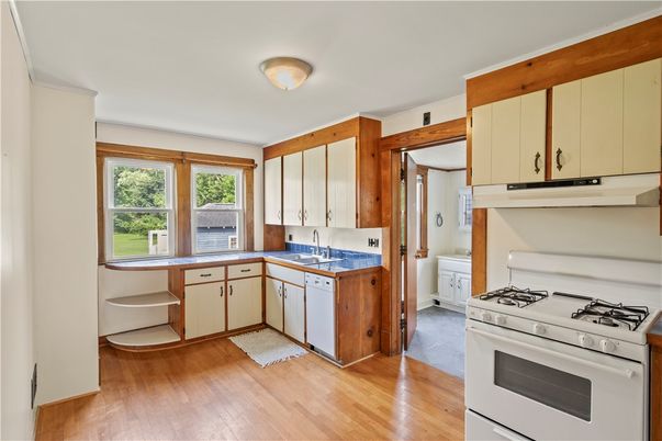 Interior, Kitchen, Wood Texture Flooring