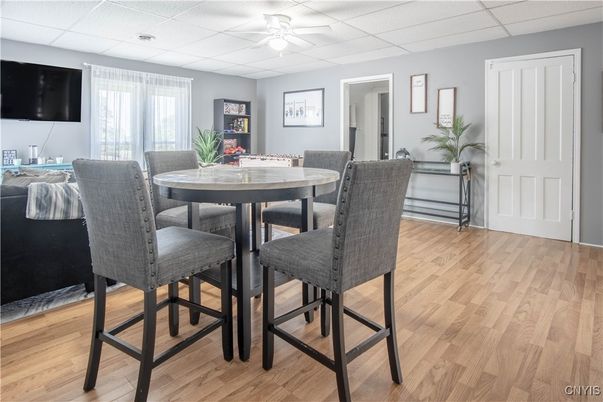 Dining room, Interior, Wood Texture Flooring