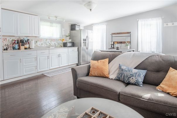 Interior, Kitchen, Living room, Wood Texture Flooring