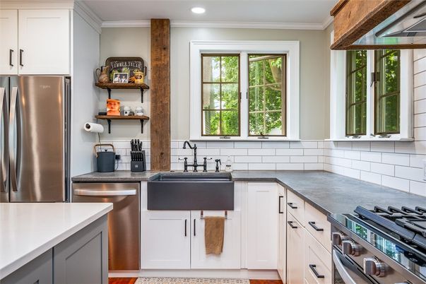 Interior, Kitchen, Recessed Lighting, Stainless Steel Appliances