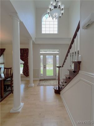 Chandelier, Interior, Wood Texture Flooring