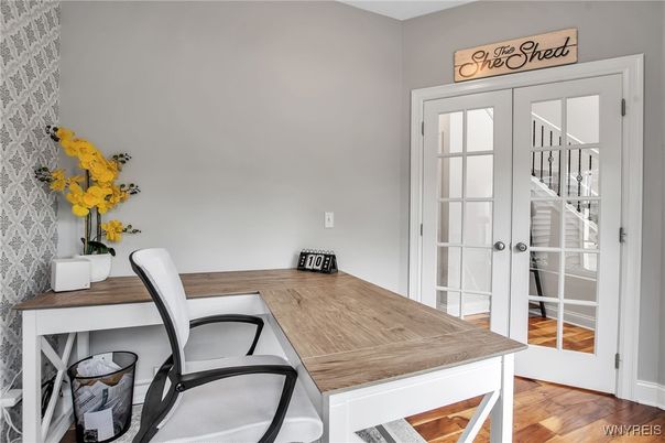 Home Office, Interior, Wood Texture Flooring