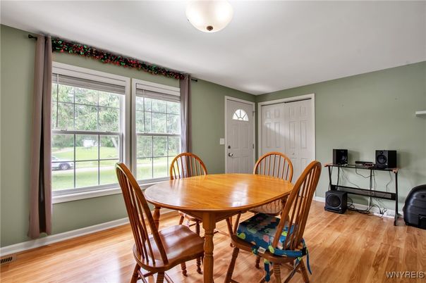 Dining room, Interior, Wood Texture Flooring