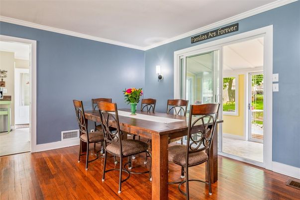 Dining room, Interior, Wood Texture Flooring