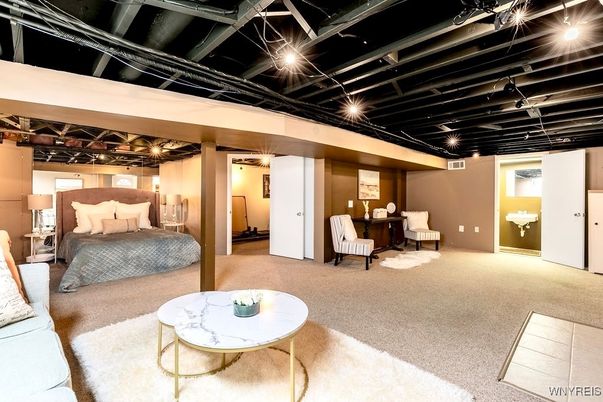 Bedroom, Interior, Recessed Lighting
