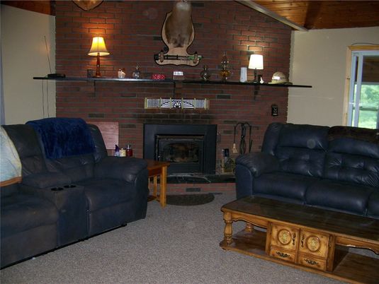 Fireplace, Interior, Living room, Stone Walls