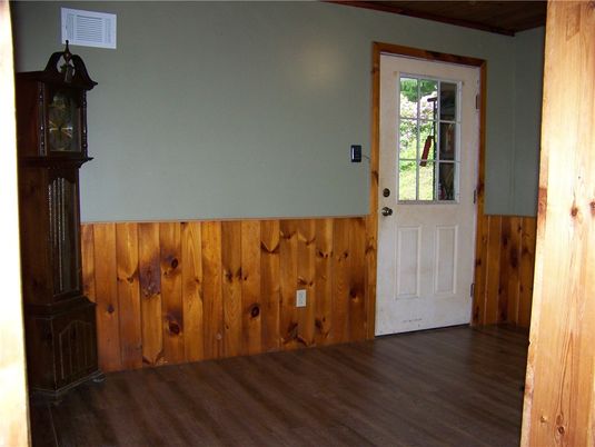 Empty room, Interior, Wood Texture Flooring, Wooden Walls