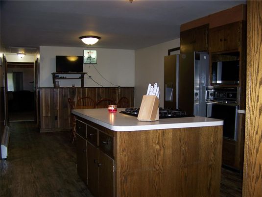 Interior, Kitchen, Wood Texture Flooring