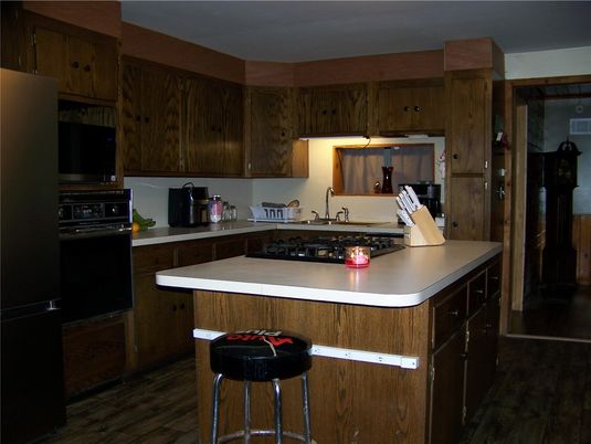 Interior, Kitchen, Wood Texture Flooring