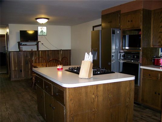 Interior, Kitchen, Wood Texture Flooring